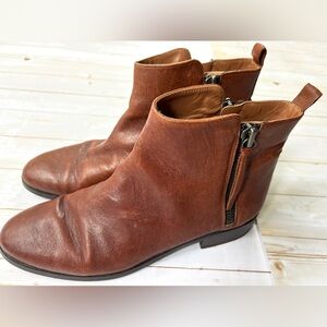 French Sole leather ankle boots